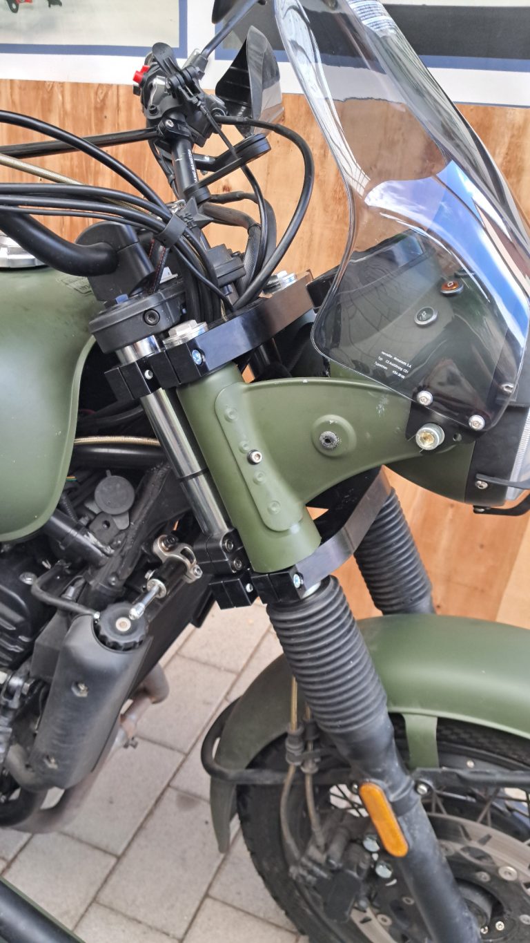 Gabelvorverlegung/Nachlaufverkürzung Pekin Express ef-tech Jochen Brett