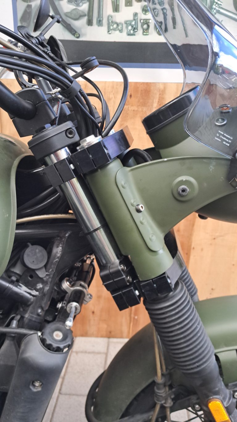 Gabelvorverlegung/Nachlaufverkürzung Pekin Express ef-tech Jochen Brett